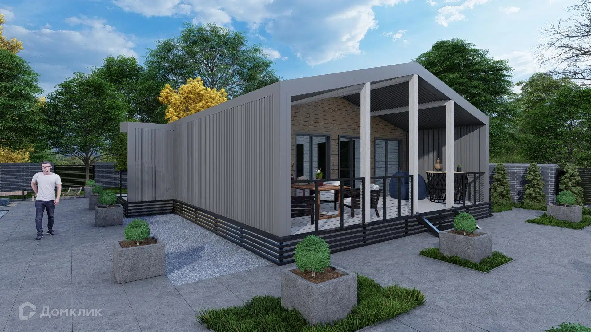 Проект дома «Одноэтажный МД-71» компании МАГАЗИН ДОМОВ из материала SIP-панели площадью 81.5м² под ключ за 5491000₽ в Донецке | 1 этаж, 2 спальни, 2 санузла – Домклик