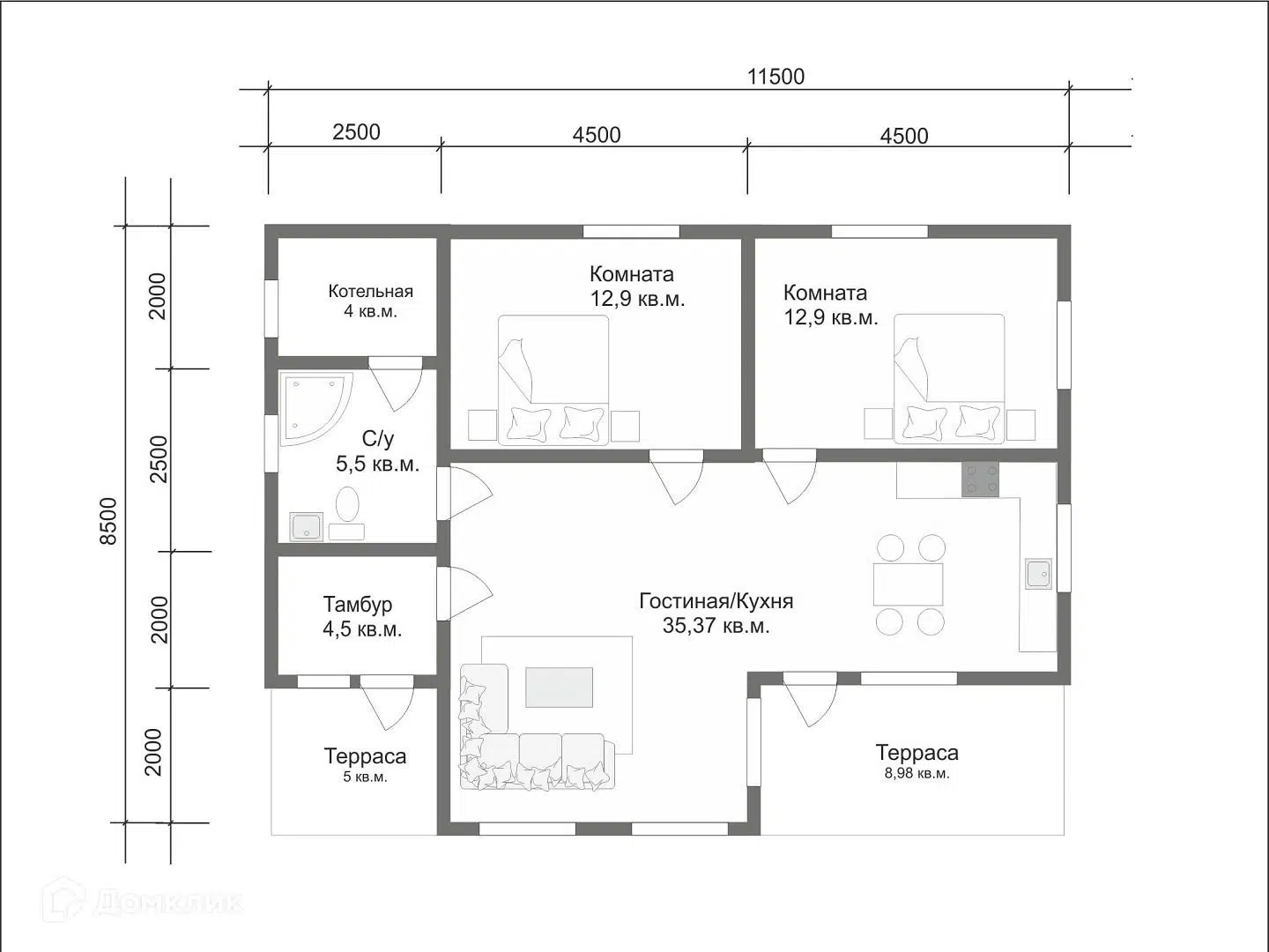 Планировка 1 этаж этажа