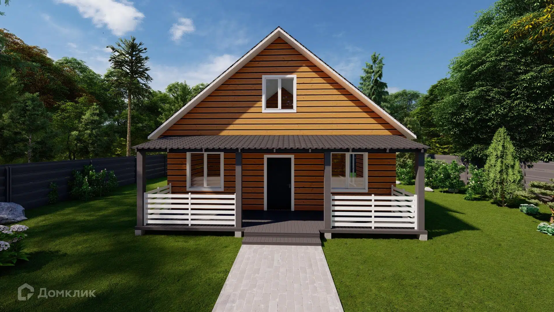 Проект дома «Семейный дом» компании ТСК «СОЮЗ» из материала Профилированный брус площадью 136м² под ключ за 5000000₽ в Донецке | 2 этажа, 2 спальни, 1 санузел – Домклик