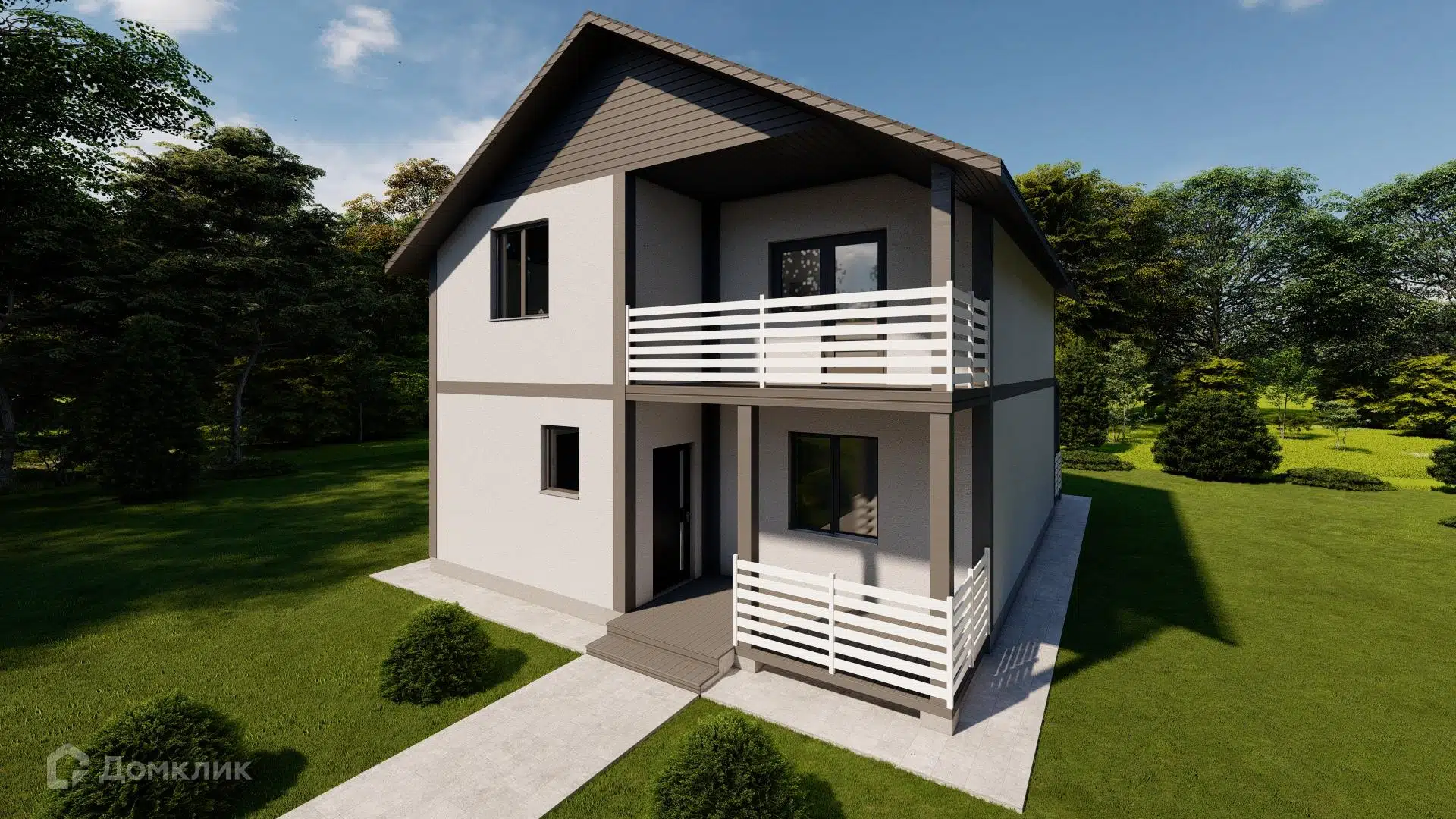 Проект дома «Дом "Семейный 2этажа"» компании ТСК «СОЮЗ» из материала Полистиролбетон площадью 161.13м² под ключ за 10800000₽ в Донецке | 2 этажа, 4 спальни, 2 санузла – Домклик