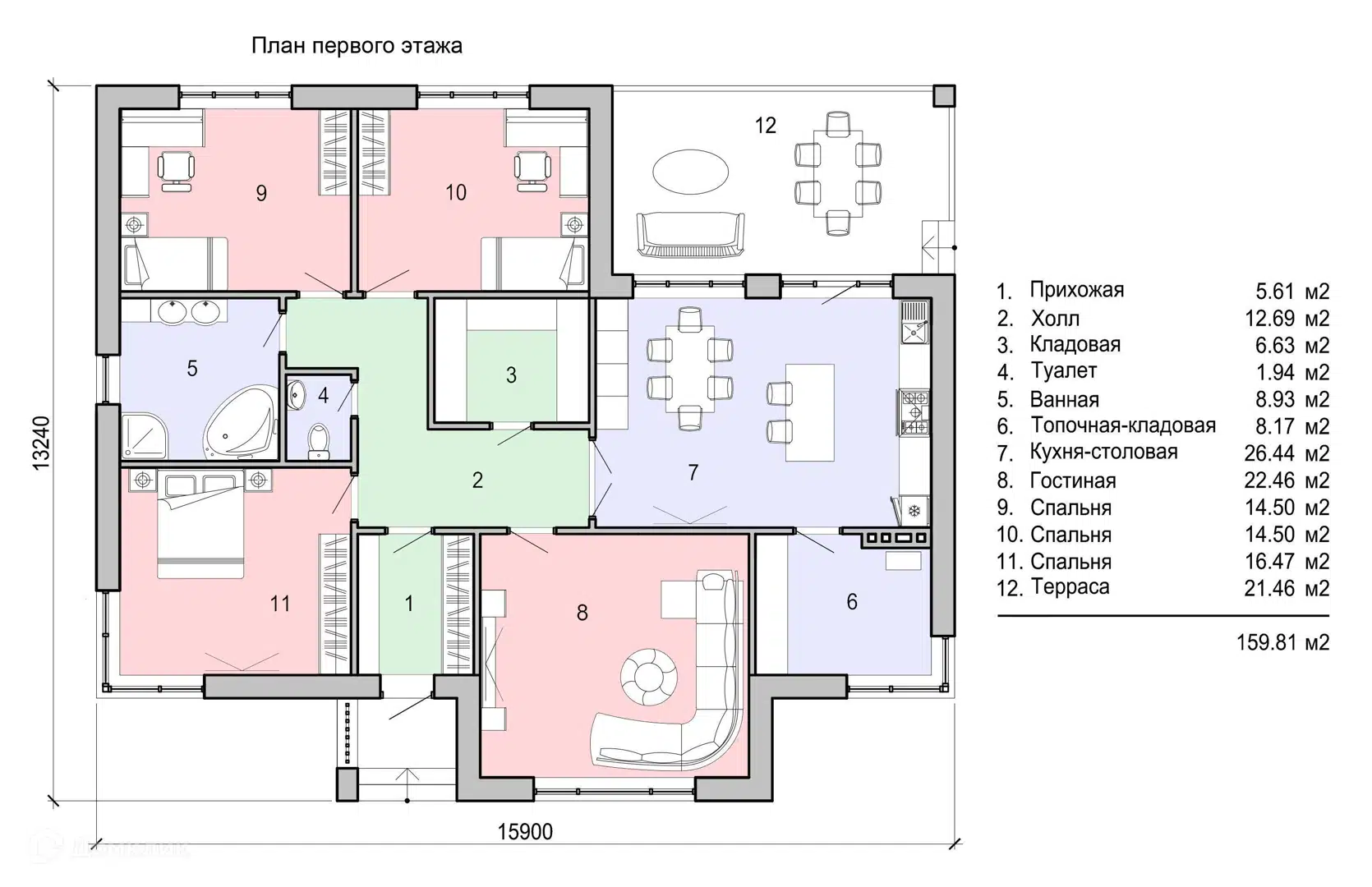 Планировка 1 этаж этажа