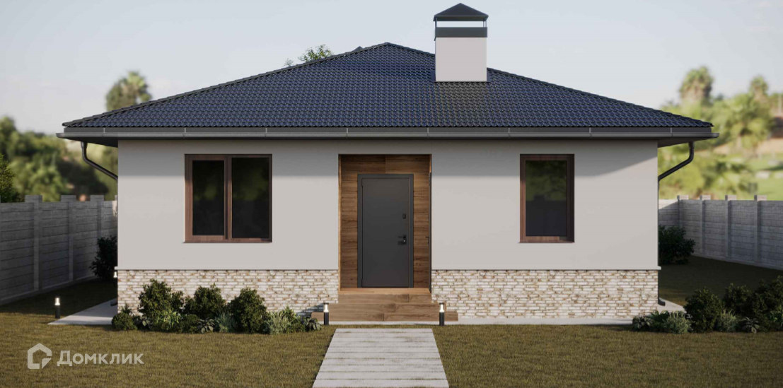 Проект дома «Опора» компании Сапфир из материала Кирпич площадью 85м² под ключ за 5555000₽ в Донецке | 1 этаж, 2 спальни, 2 санузла – Домклик