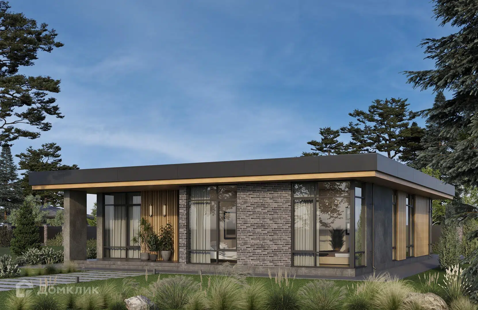 Проект дома «Проект №443» компании ООО«НОВАСТРОЙ» из материала Газобетонные блоки площадью 183м² под ключ за 11150000₽ в Донецке | 1 этаж, 4 спальни, 3 санузла – Домклик