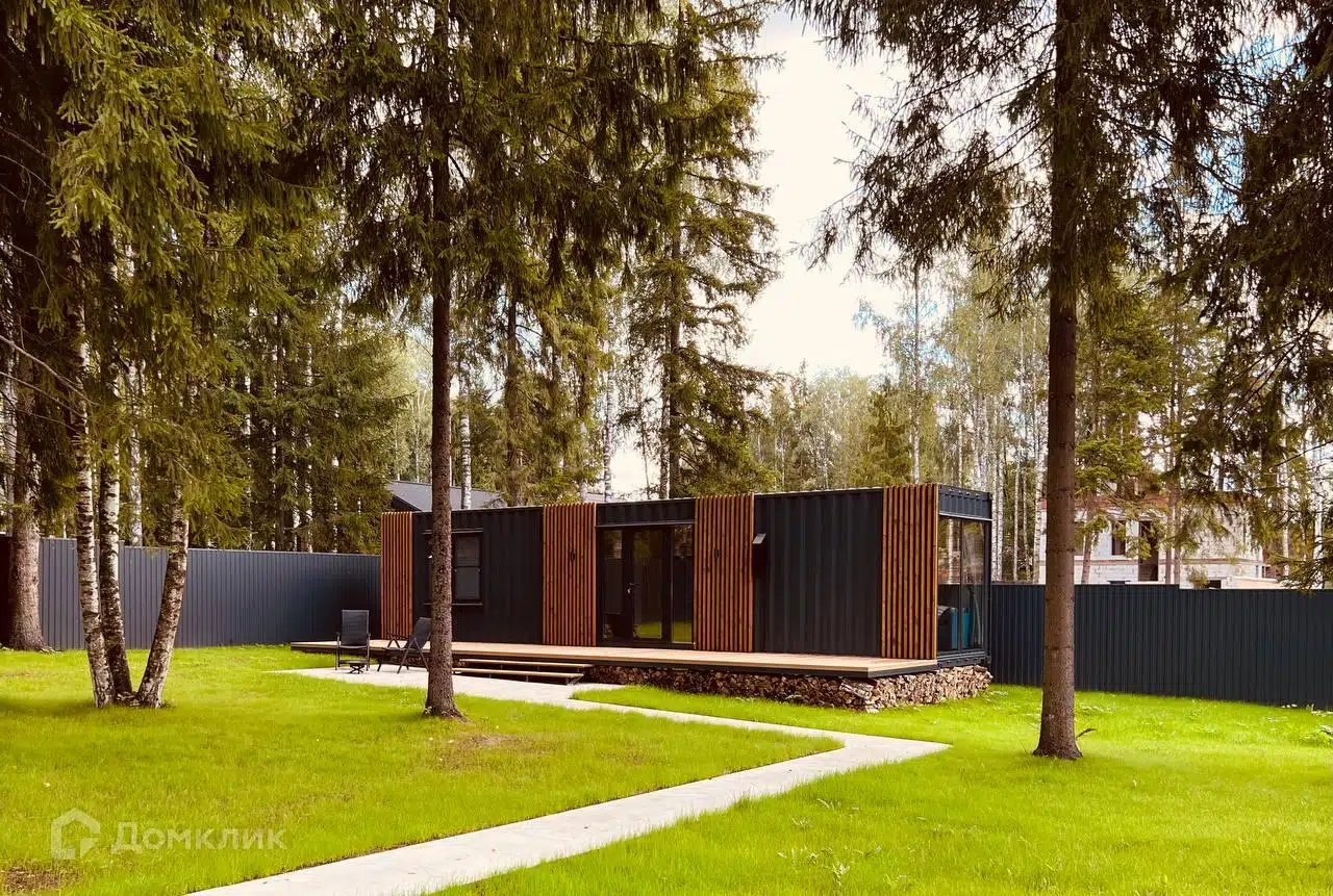 Проект дома «Берген» компании 33 квадратных метра из материала Модульный дом площадью 28м² под ключ за 3000000₽ в Донецке | 1 этаж, 1 спальня, 1 санузел – Домклик