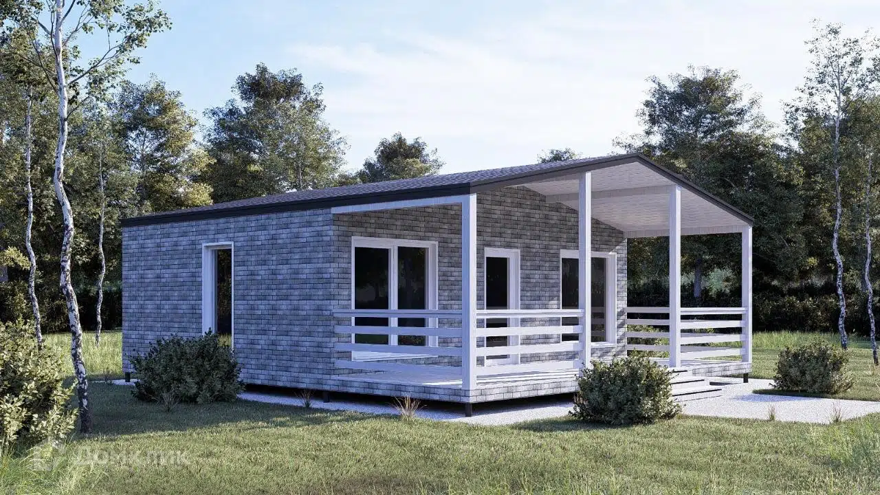 Проект дома «Модульный дом "Аксай 1"» компании Стройкаркас из материала Каркасный дом площадью 50.29м² под ключ за 3200000₽ в Донецке | 1 этаж, 1 спальня, 1 санузел – Домклик