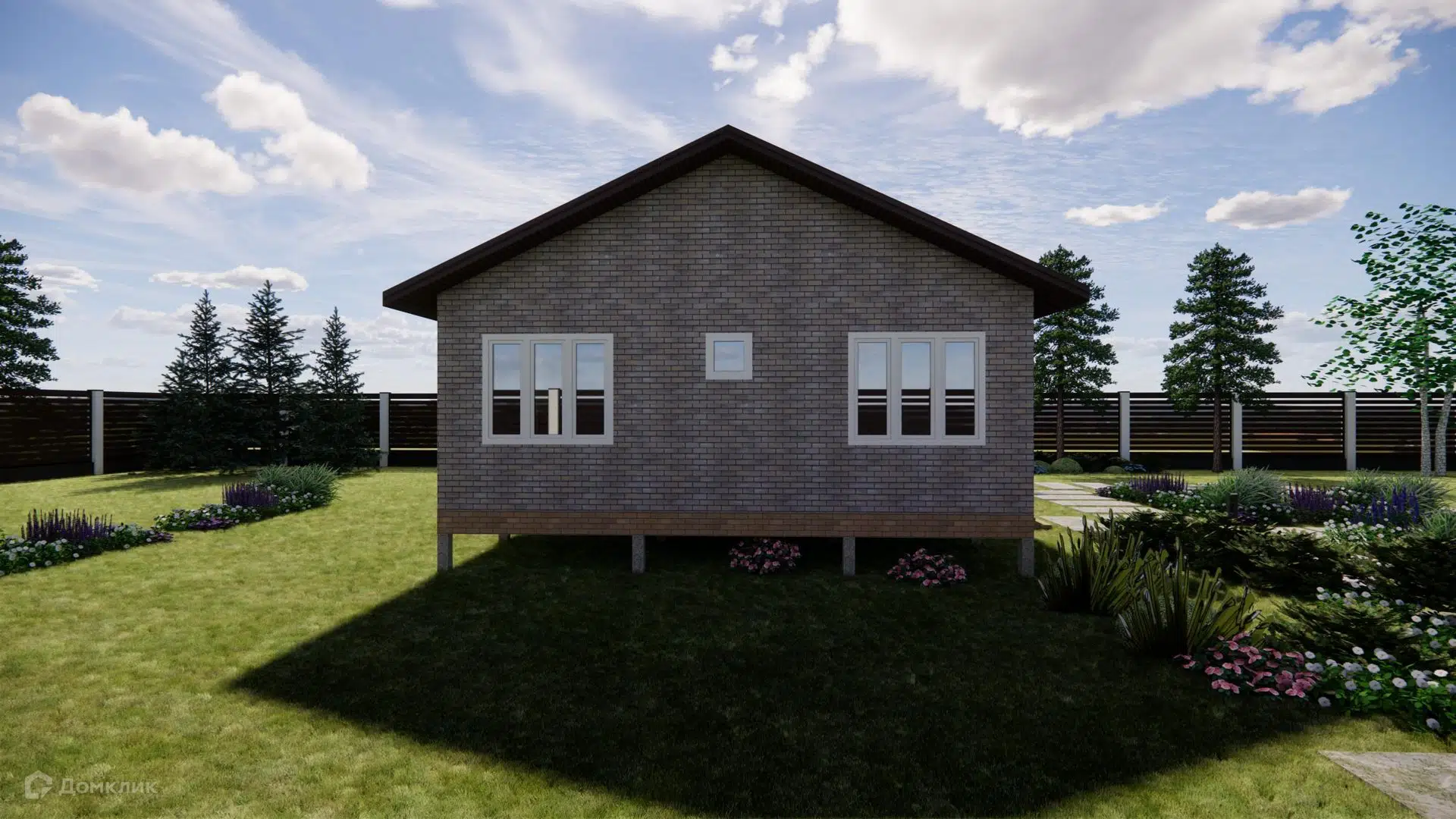 Проект дома «Харли 80» компании Строительство домов из СИП Панелей из материала SIP-панели площадью 69.74м² под ключ за 6000000₽ в Донецке | 1 этаж, 3 спальни, 2 санузла – Домклик