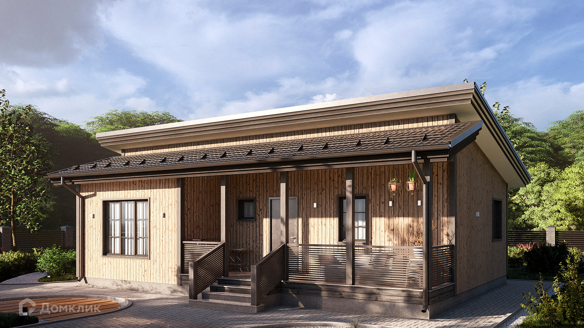 Проект дома «СВОЙ 131» компании СВОЙ из материала Каркасный дом площадью 80м² под ключ за 5431253₽ в Луганске | 1 этаж, 2 спальни, 1 санузел – Домклик