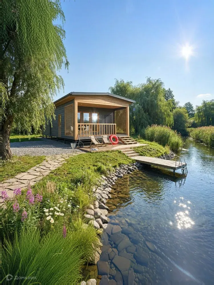 Проект дома «Модульный жилой дом с двускатной крышей L-SiP-5» компании КОНВЕЙТ из материала SIP-панели площадью 62м² под ключ за 4300000₽ в Донецке | 1 этаж, 2 спальни, 1 санузел – Домклик