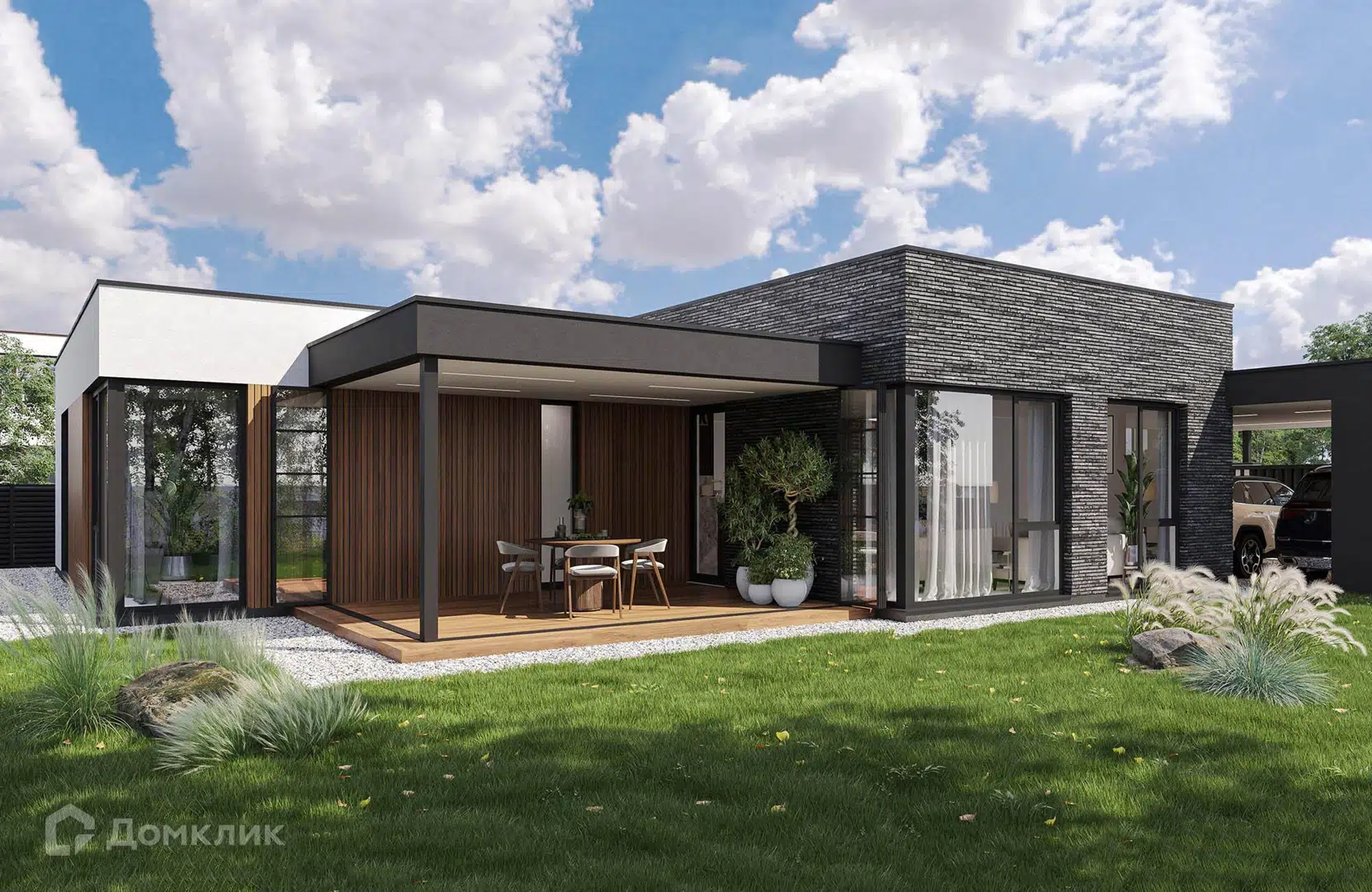 Проект дома «7-NOVA» компании Новация из материала Газобетонные блоки площадью 135м² под ключ за 10750000₽ в Донецке | 1 этаж, 4 спальни, 2 санузла – Домклик