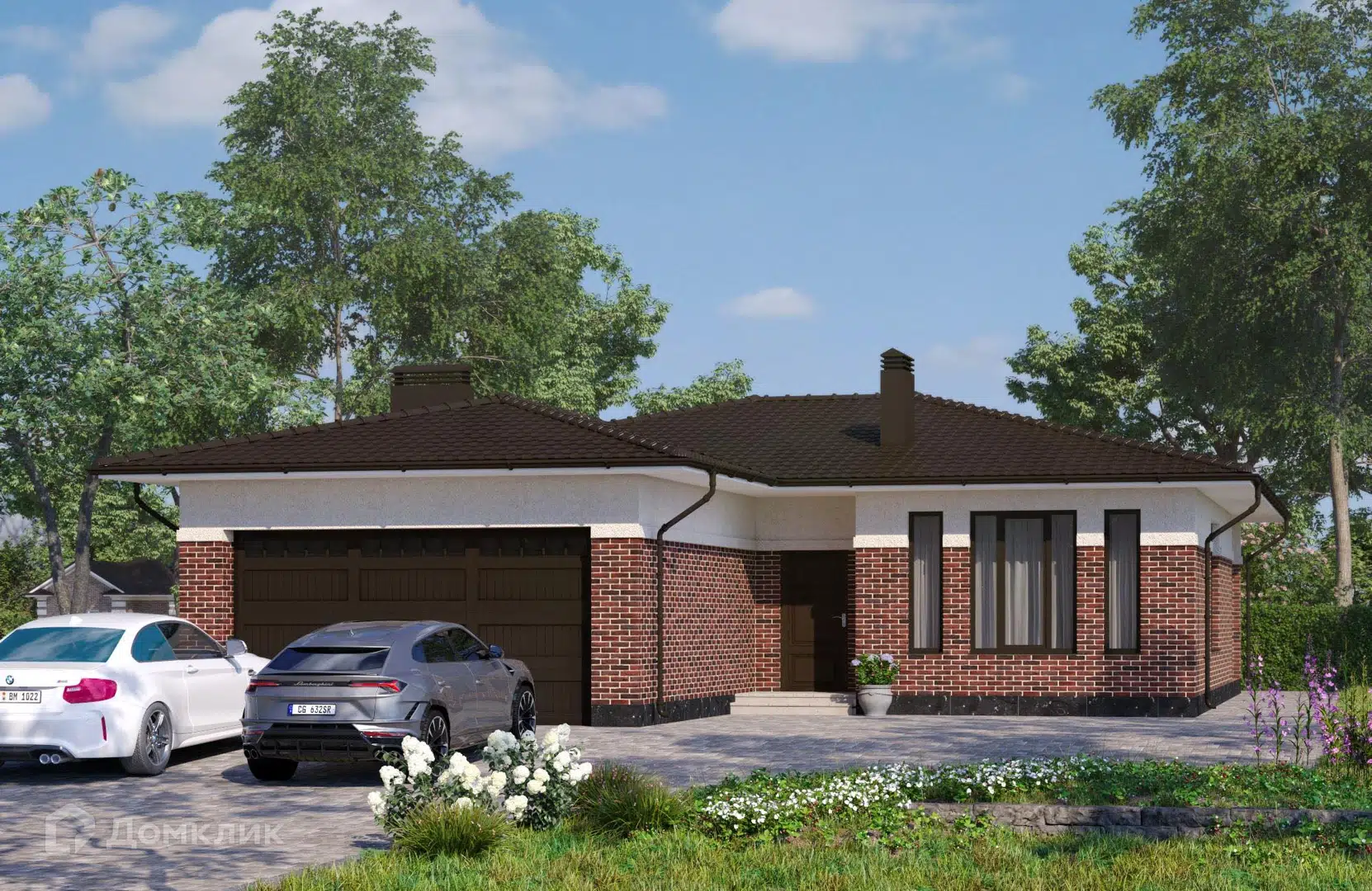 Проект дома «Проект №356-1» компании Новация из материала Керамические блоки площадью 174м² под ключ за 9450000₽ в Донецке | 1 этаж, 3 спальни, 2 санузла – Домклик