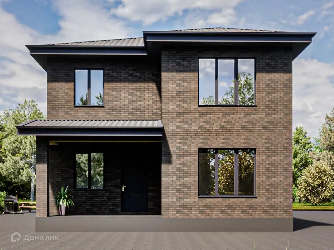 Проект дома «Москва с террасой» компании СК «ДОМ МЕЧТЫ» из материала Газосиликатные блоки площадью 175м² под ключ за 7510000₽ в Донецке | 2 этажа, 4 спальни, 3 санузла – Домклик