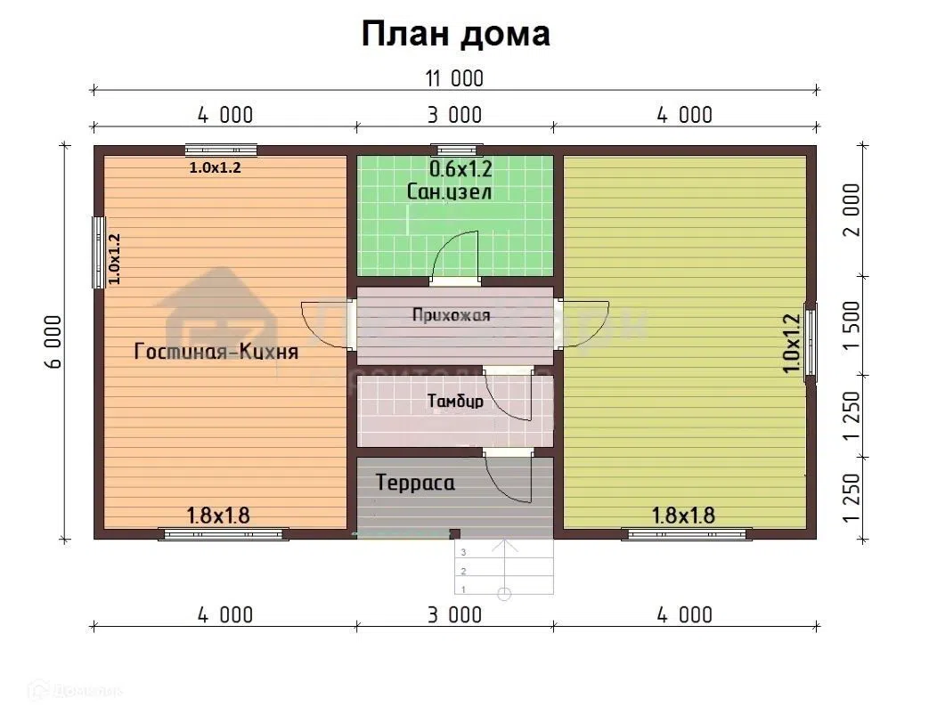 Планировка 1 этаж этажа