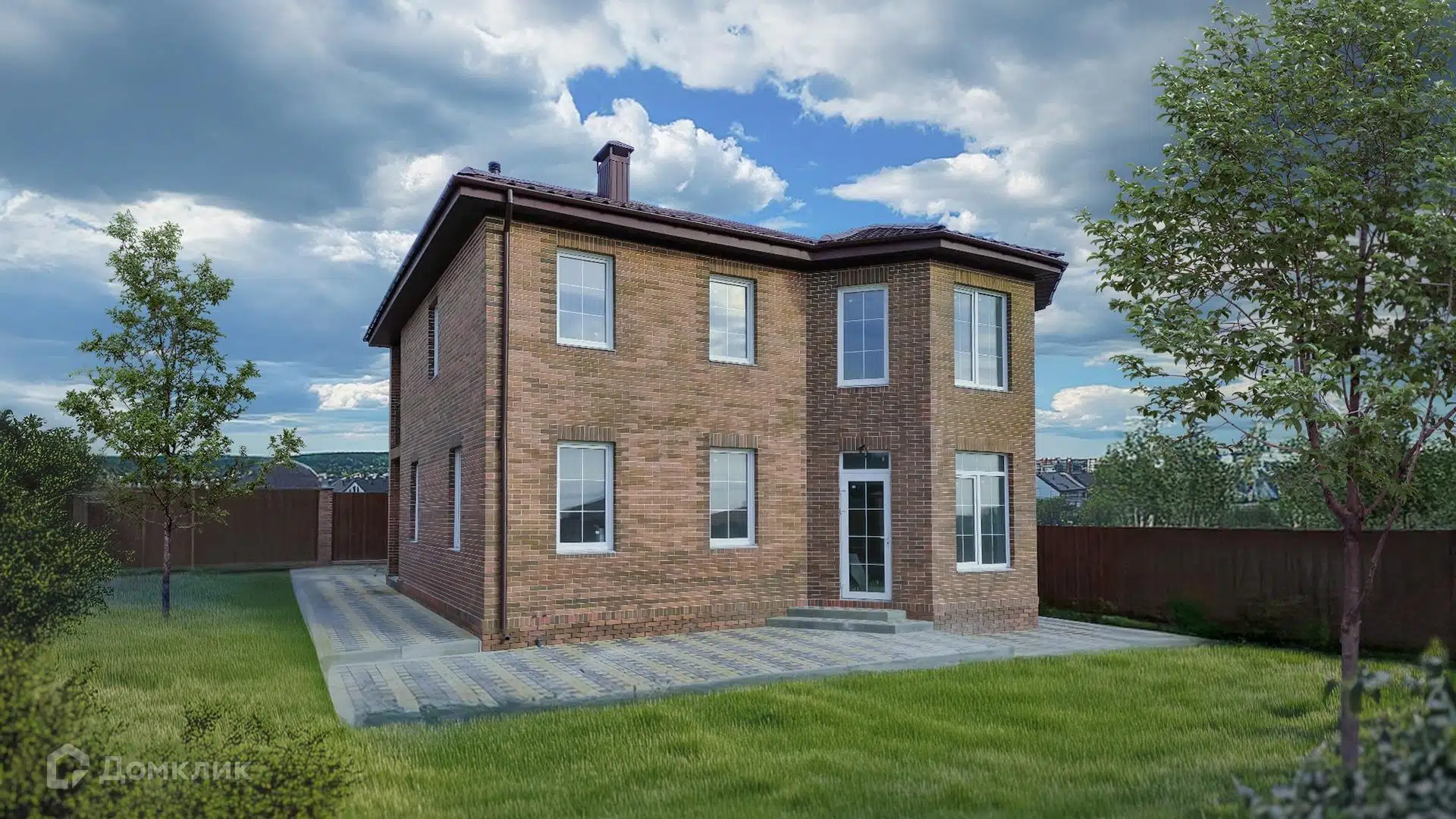 Проект дома «Уютный» компании Сапфир из материала Газобетонные блоки площадью 117м² под ключ за 6385000₽ в Донецке | 2 этажа, 4 спальни, 2 санузла – Домклик