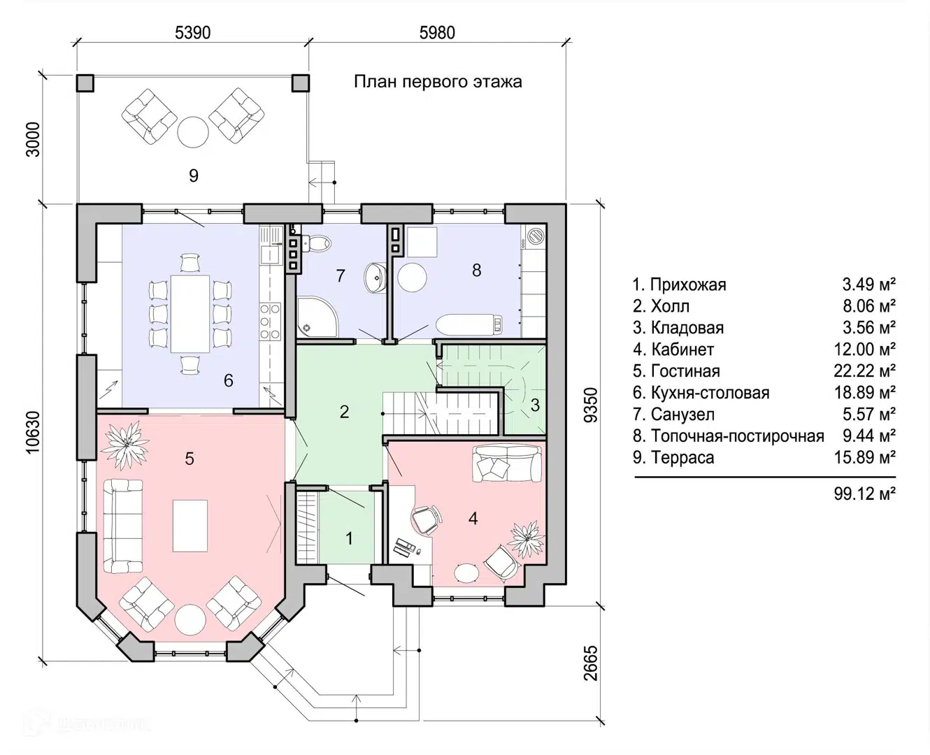 Планировка 1 этаж этажа