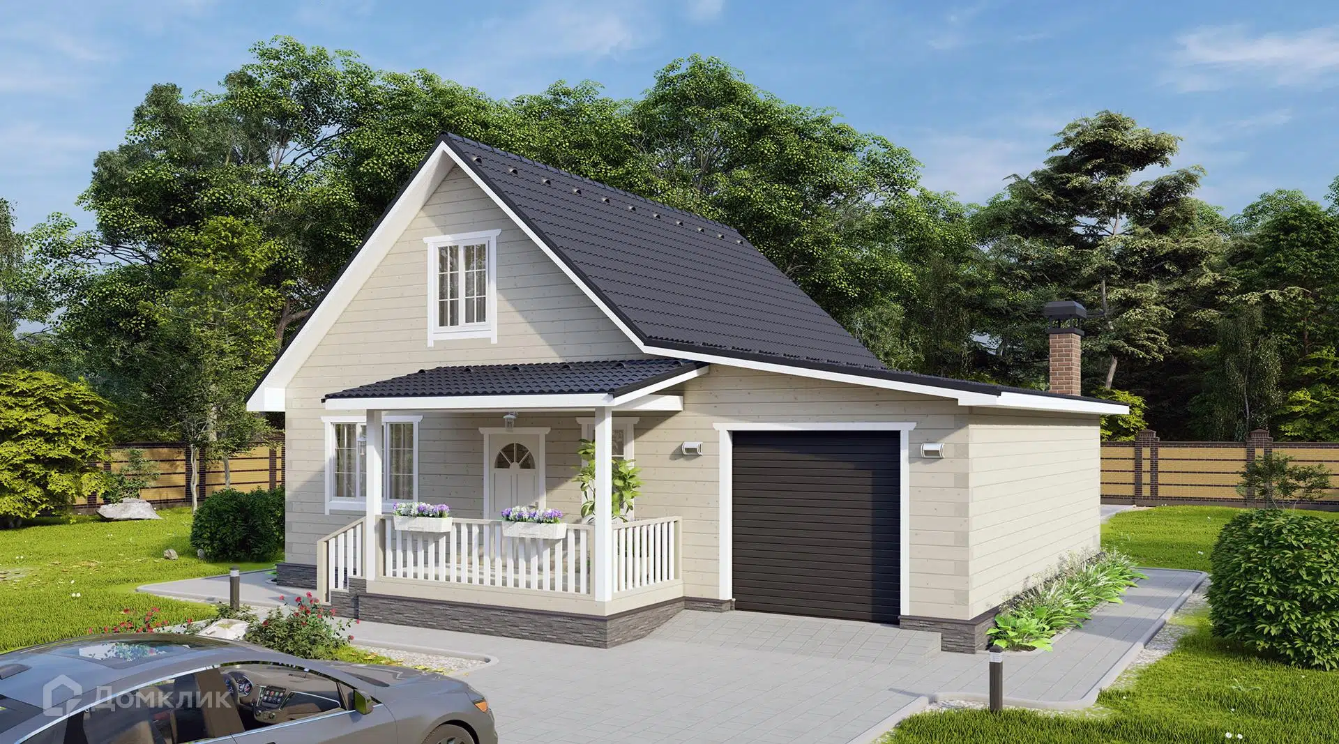 Проект дома «БР-72-36» компании СПК «ЭталонСтрой» из материала Брус естественной влажности площадью 104.4м² под ключ за 4800000₽ в Луганске | 2 этажа, 4 спальни, 2 санузла – Домклик