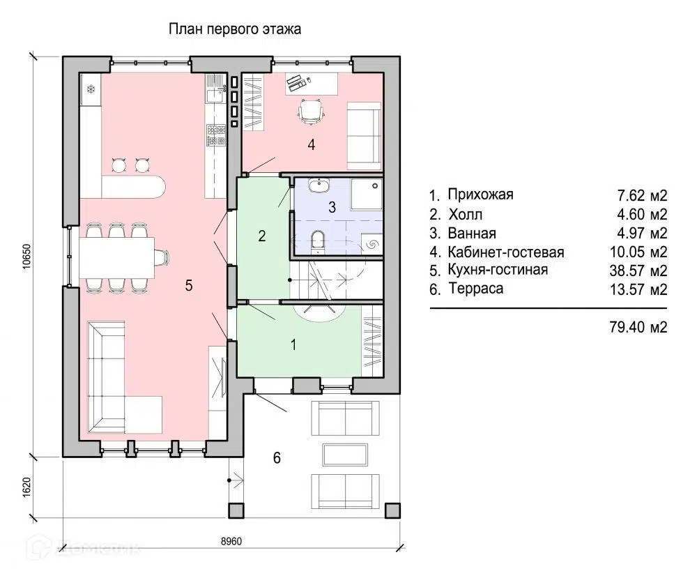Планировка 1 этаж этажа