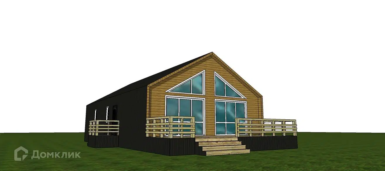 Проект дома «ССК Барн 144 О» компании ССК-ДОМ из материала Каркасный дом площадью 144.7м² под ключ за 5520000₽ в Донецке | 1 этаж, 4 спальни, 2 санузла – Домклик