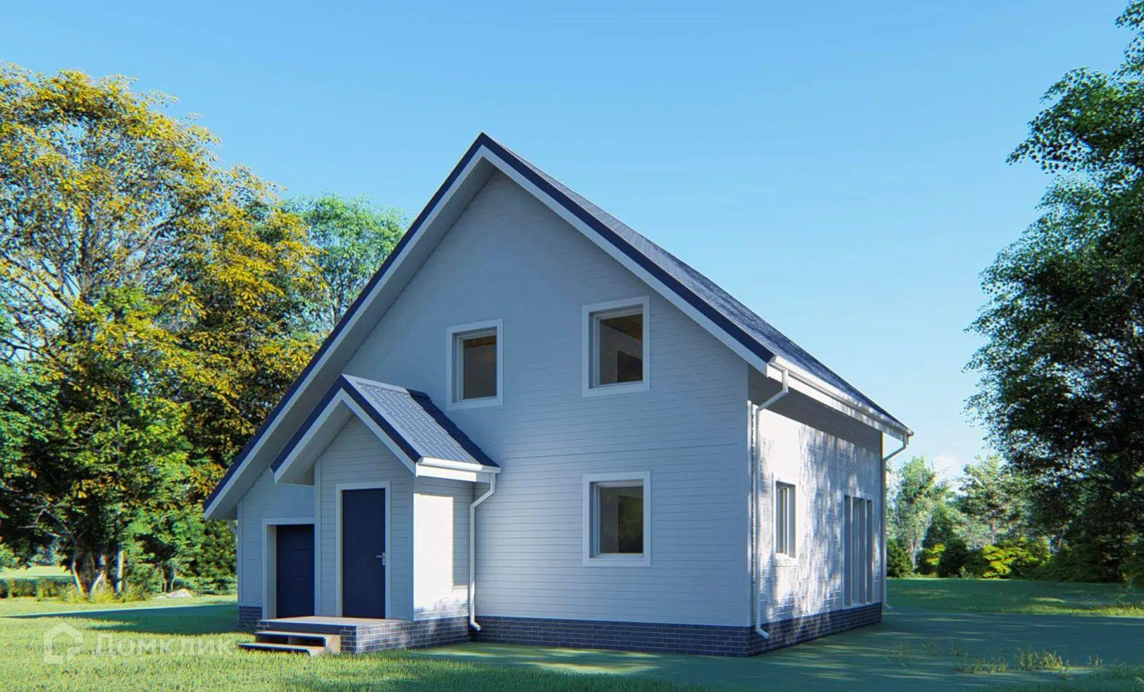 Проект дома «ИРТЫШ» компании Ассоциация СИП из материала SIP-панели площадью 146м² под ключ за 5110000₽ в Донецке | 2 этажа, 4 спальни, 2 санузла – Домклик