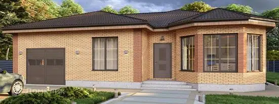 Проект дома «Изобильный» компании СК «ОСНОВАСИТИ» из материала Кирпич площадью 128.4м² под ключ за 8200000₽ в Донецке | 1 этаж, 3 спальни, 1 санузел – Домклик