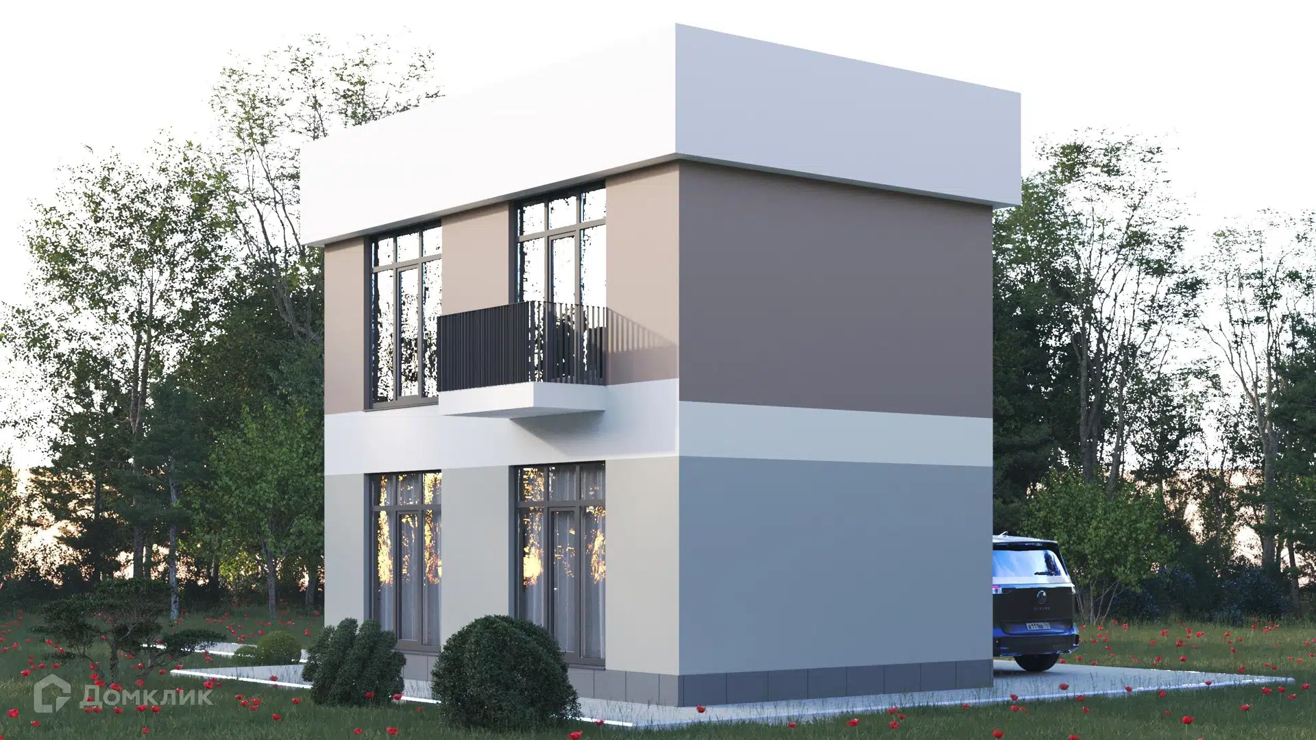 Проект дома «Аурум 2-80» компании ООО «ИКС ТИНА» из материала Каркасный дом площадью 63.7м² под ключ за 4500000₽ в Донецке | 2 этажа, 2 спальни, 2 санузла – Домклик