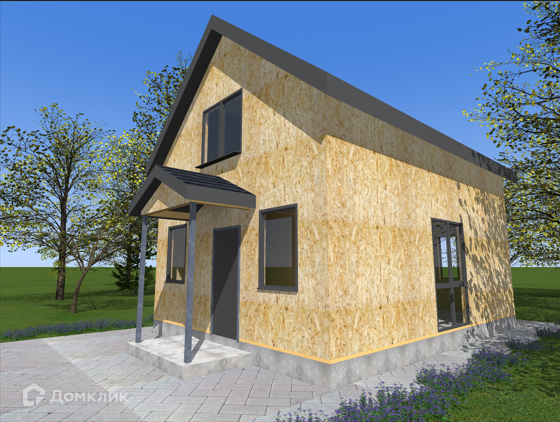 Проект дома «Звездная Гавань» компании ООО ПСК «СТС» из материала SIP-панели площадью 96м² под ключ за 4750000₽ в Донецке | 2 этажа, 2 спальни, 2 санузла – Домклик