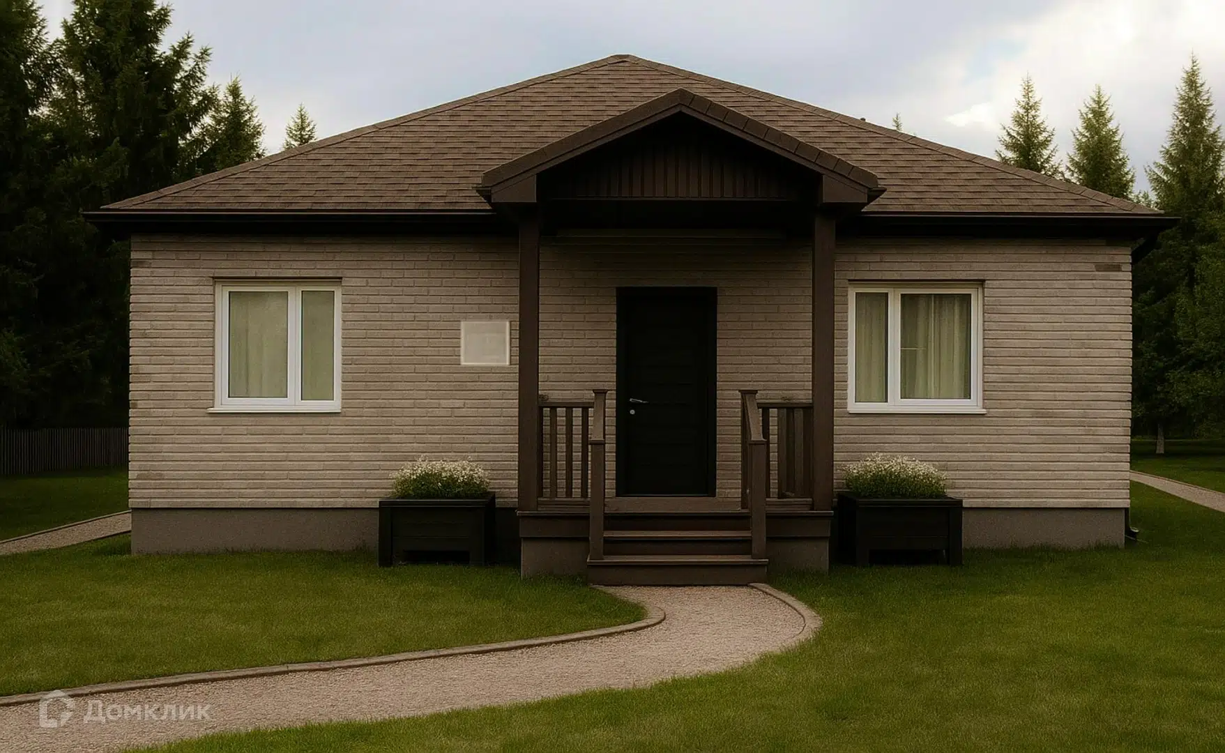 Проект дома «Люб.100» компании ИП Друшлякова Наталья Павловна из материала Газосиликатные блоки площадью 102м² под ключ за 10500000₽ в Донецке | 1 этаж, 3 спальни, 2 санузла – Домклик