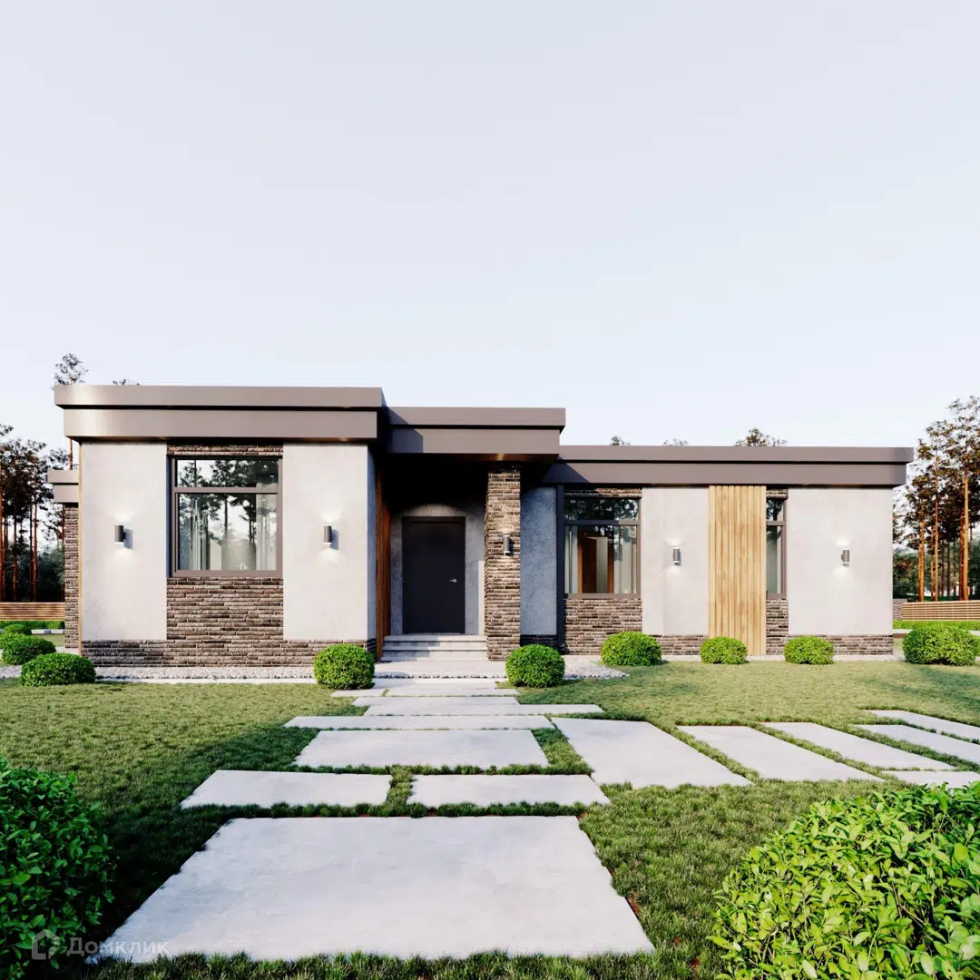 Проект дома «КП-102» компании Каркас Поволжья из материала Керамические блоки площадью 102м² под ключ за 8600000₽ в Донецке | 1 этаж, 3 спальни, 2 санузла – Домклик