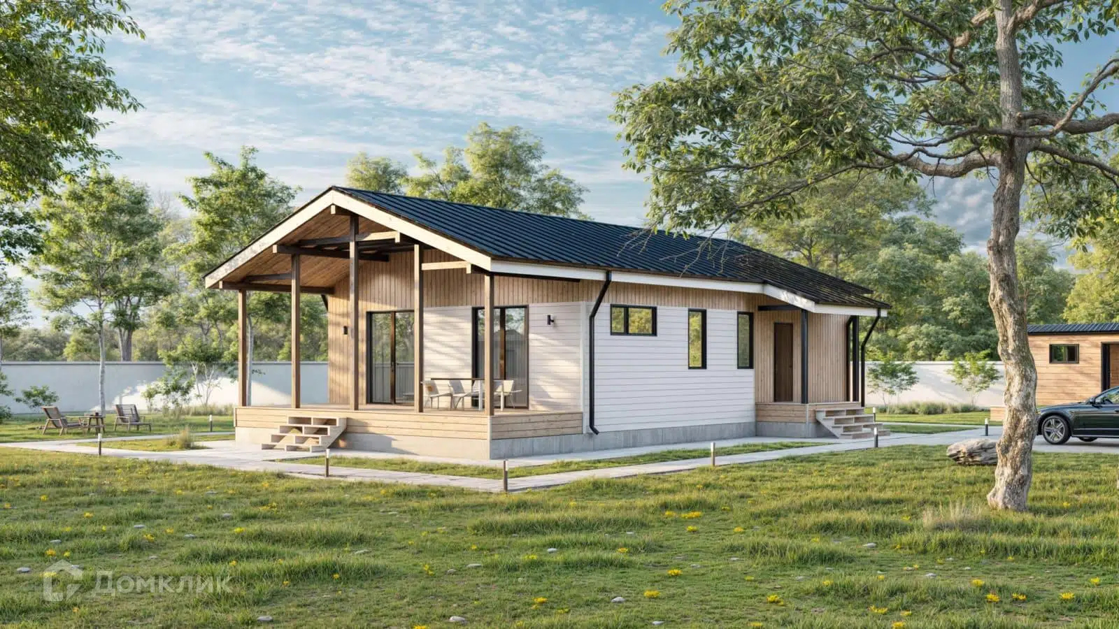 Проект дома «Шведский 116/2» компании Авангард Строй из материала Панельно-каркасная технология площадью 116м² под ключ за 5208000₽ в Донецке | 1 этаж, 3 спальни, 2 санузла – Домклик