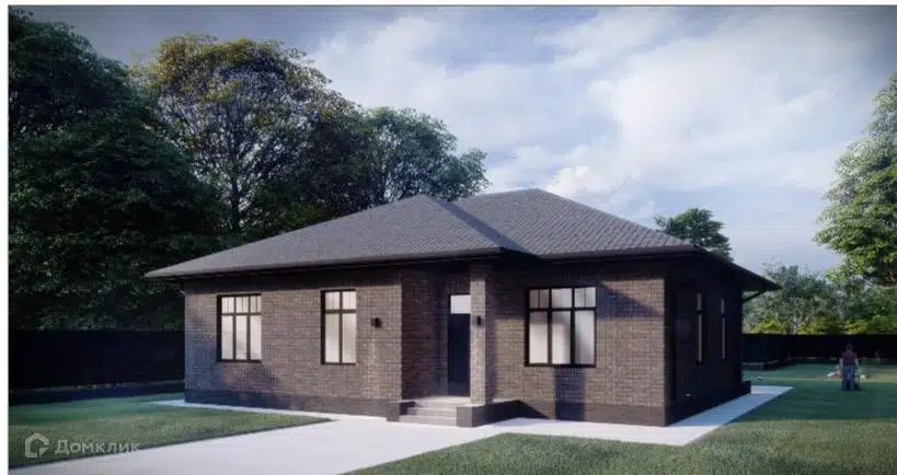 Проект дома «Дом 119,62 м2 с терассой 14,5 м2» компании ООО «СК ЭЛИТ ГРУПП» из материала Керамзитобетонные блоки площадью 119.62м² под ключ за 8075300₽ в Донецке | 1 этаж, 3 спальни, 2 санузла – Домклик
