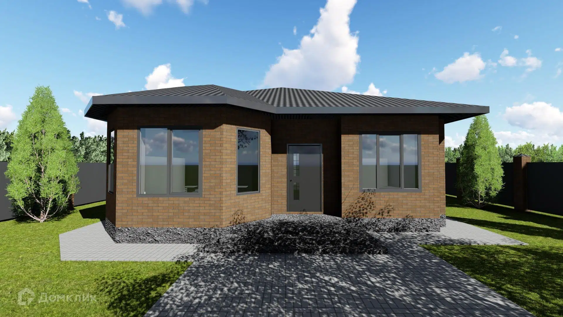 Проект дома «Звездный 3.0» компании ИП Сметанников Андрей Сергеевич из материала Газобетонные блоки площадью 101.44м² под ключ за 6982000₽ в Донецке | 1 этаж, 3 спальни, 2 санузла – Домклик