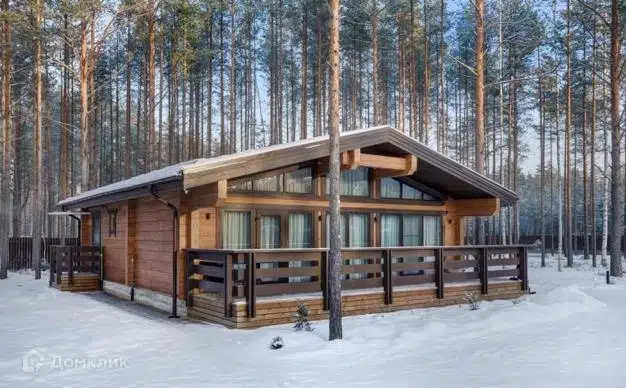 Проект дома «NORD-90» компании NORDWOOD из материала Клееный брус площадью 94м² под ключ за 5014000₽ в Донецке | 1 этаж, 2 спальни, 1 санузел – Домклик