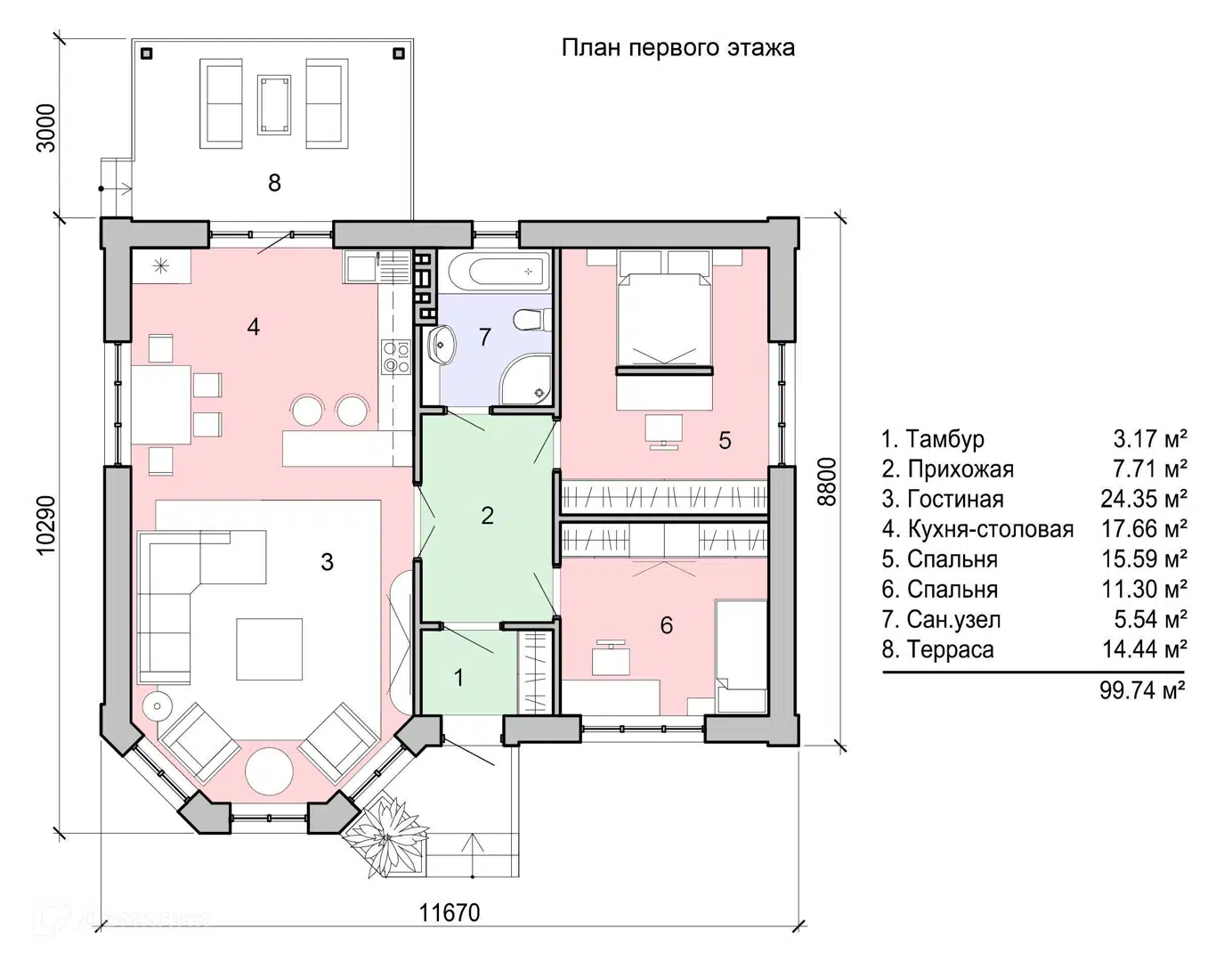 Планировка 1 этаж этажа