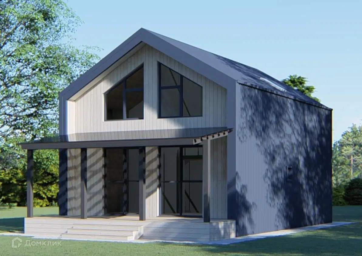 Проект дома «ДЕНИС» компании Ассоциация СИП из материала SIP-панели площадью 125.58м² под ключ за 4375000₽ в Донецке | 2 этажа, 4 спальни, 2 санузла – Домклик