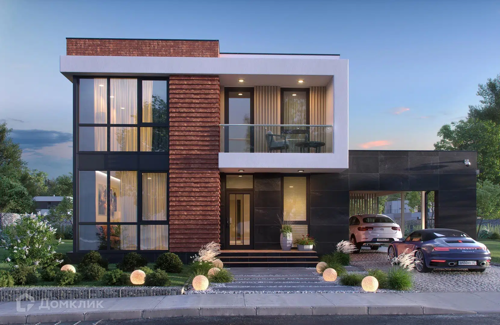 Проект дома «Проект 296-NOVA» компании СК НОВАЦИЯ Санкт-Петербург и ЛО из материала Газобетонные блоки площадью 159м² под ключ за 11900000₽ в Донецке | 2 этажа, 4 спальни, 2 санузла – Домклик