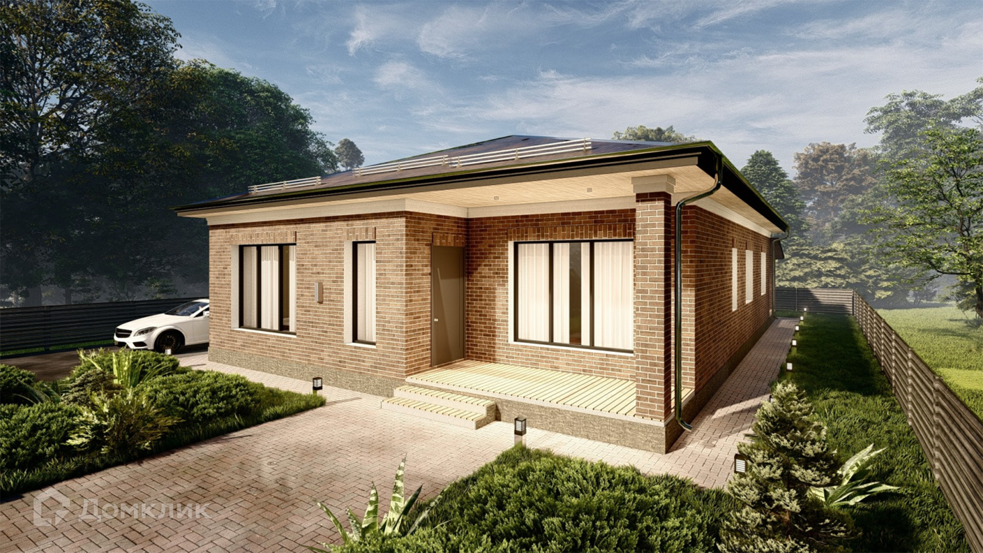 Проект дома «27-10-2025-АР (основ)» компании СК «Ключ» из материала Кирпич площадью 163м² под ключ за 6000000₽ в Донецке | 1 этаж, 3 спальни, 2 санузла – Домклик