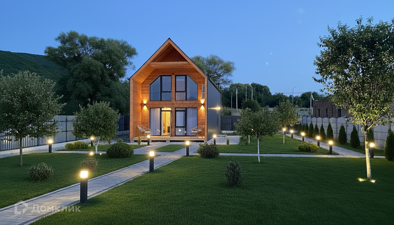 Проект дома «Барн 4/2» компании Роскошный дом из материала Каркасный дом площадью 116м² под ключ за 4600000₽ в Луганске | 2 этажа, 4 спальни, 2 санузла – Домклик