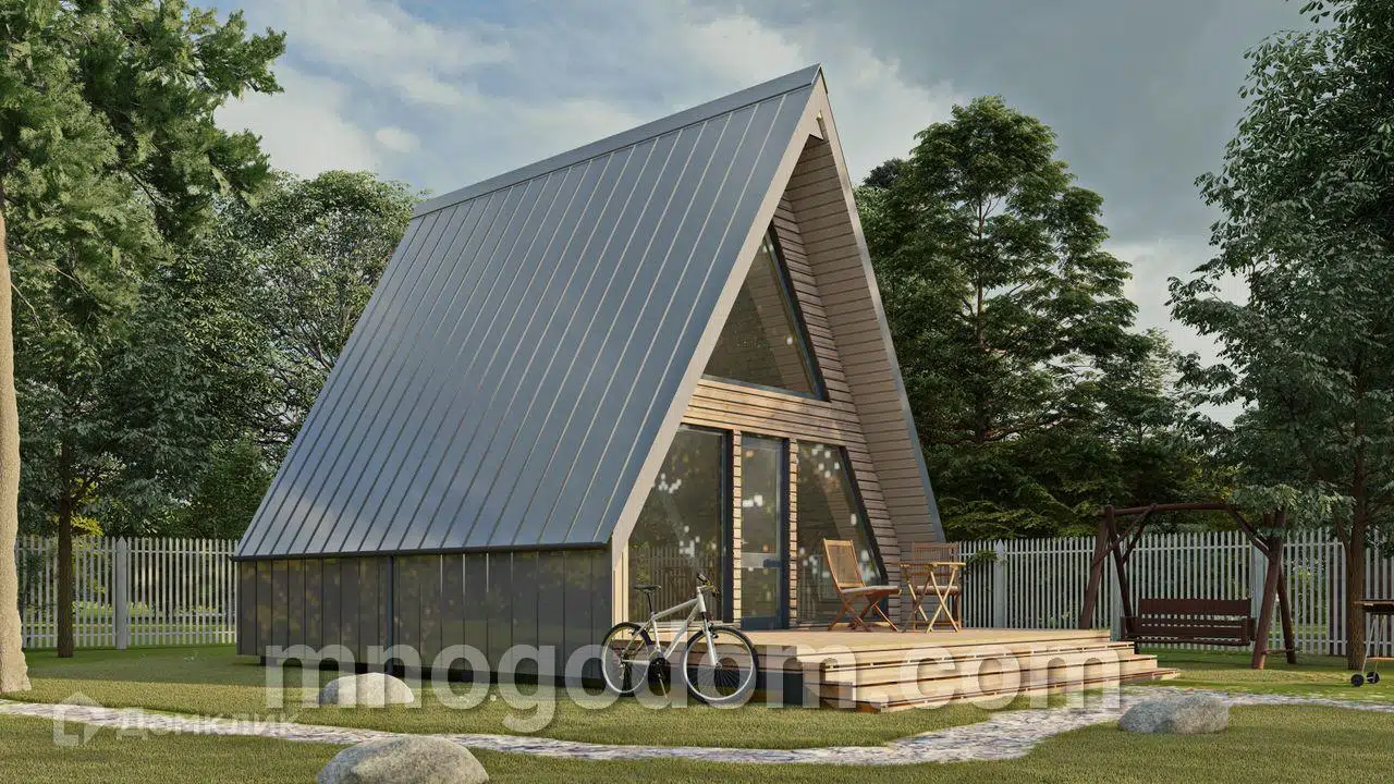 Проект дома «Дом снайдер» компании ООО МногоДом из материала Каркасный дом площадью 78м² под ключ за 2886000₽ в Донецке | 1 этаж, 1 спальня, 1 санузел – Домклик