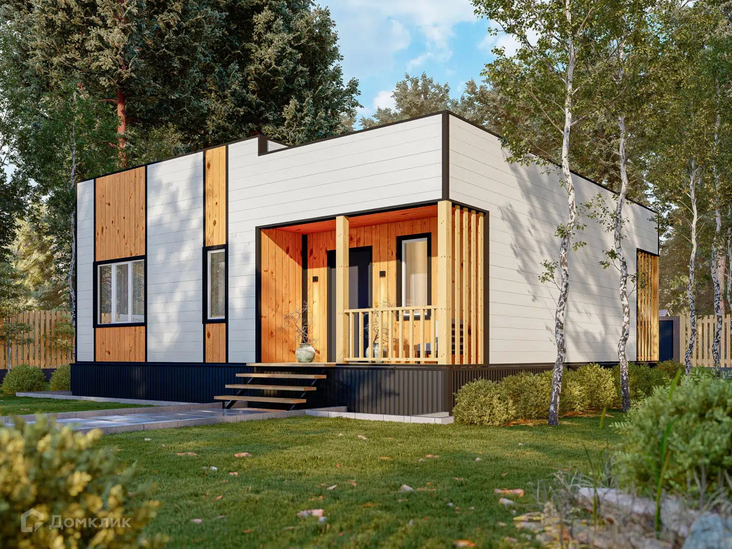 Проект дома «Проект "Сигма П"» компании Альфа SIP из материала SIP-панели площадью 82.9м² под ключ за 2454985₽ в Донецке | 1 этаж, 2 спальни, 1 санузел – Домклик