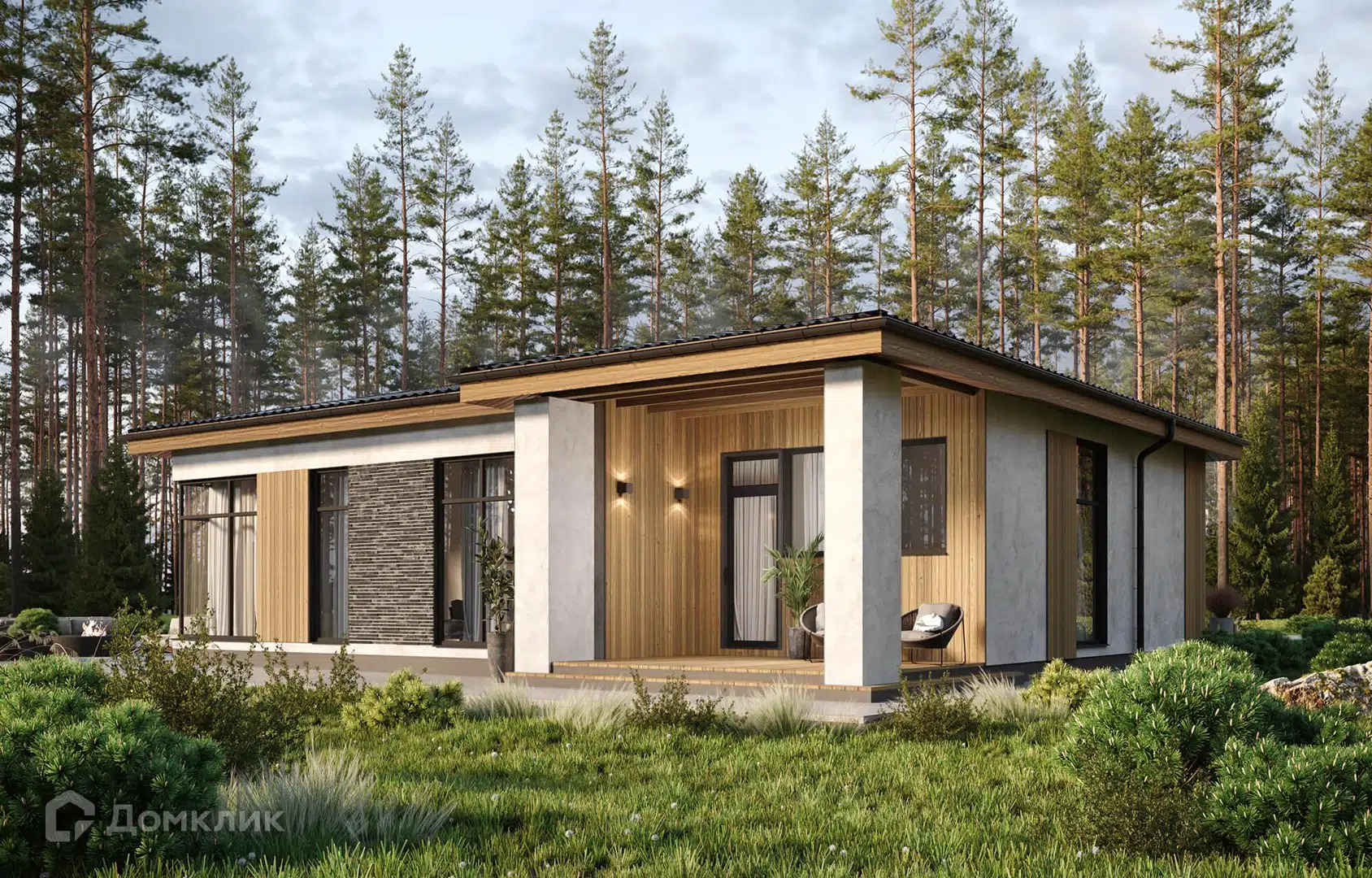 Проект дома «Стиль М118» компании Жилстройгрупп из материала Газобетонные блоки площадью 118м² под ключ за 9290000₽ в Донецке | 1 этаж, 3 спальни, 2 санузла – Домклик