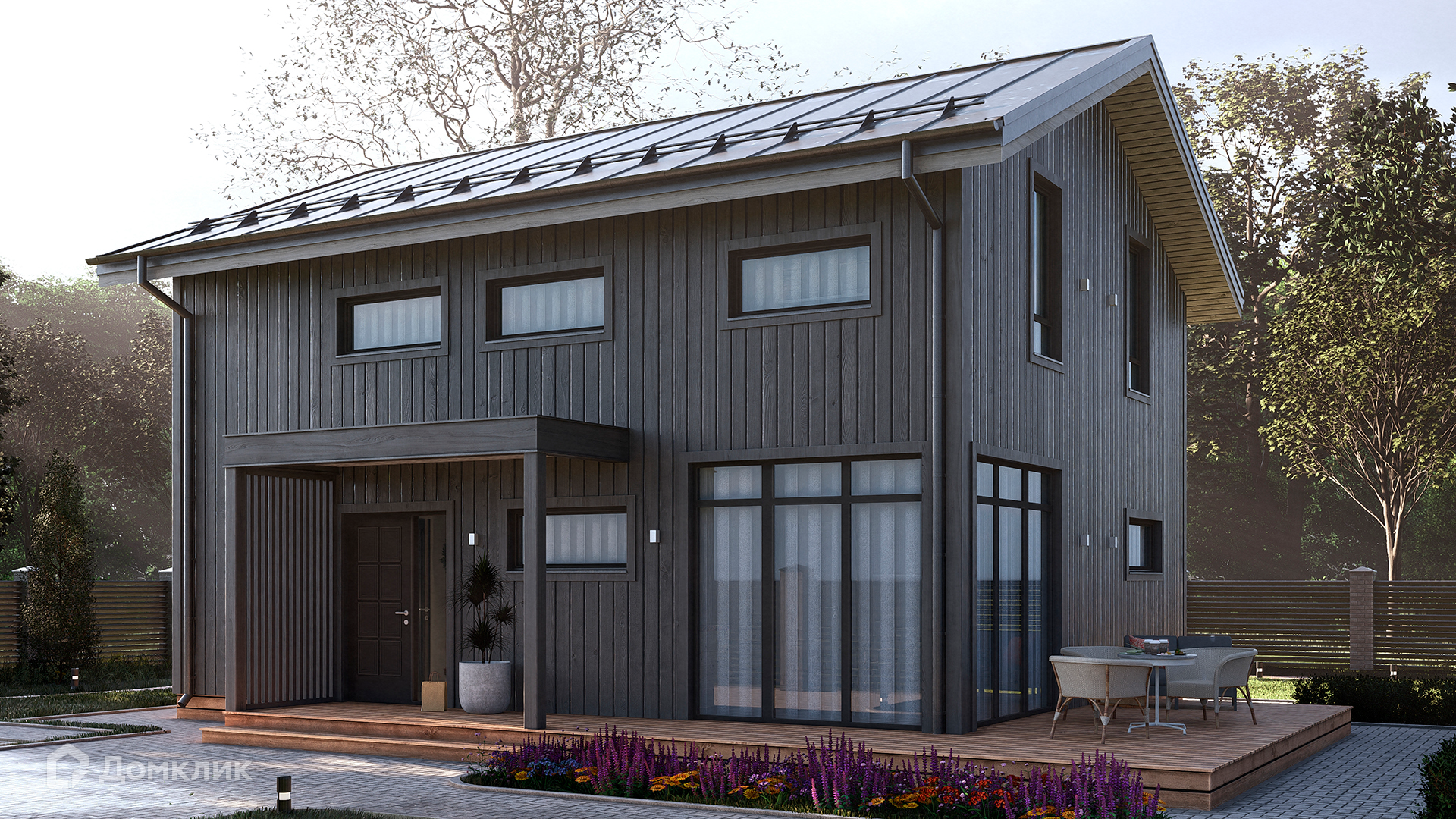 Проект дома «СВОЙ 215» компании СВОЙ из материала Каркасный дом площадью 158м² под ключ за 10096801₽ в Луганске | 2 этажа, 4 спальни, 2 санузла – Домклик