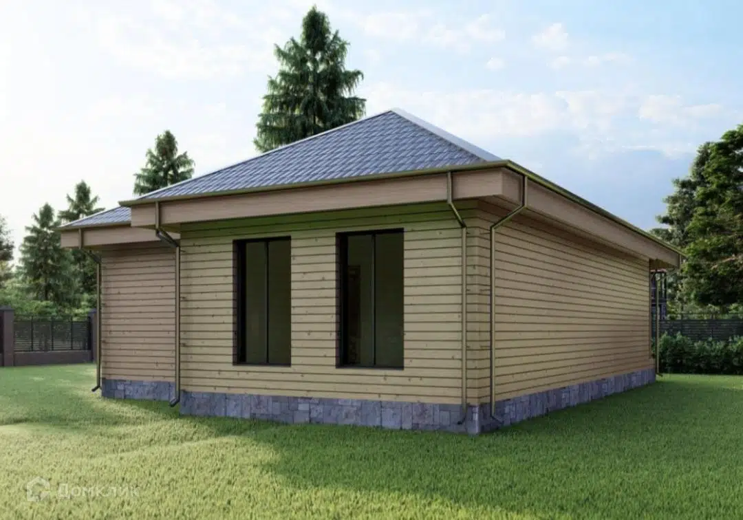 Проект дома «Дом "Классический" 93» компании ООО «ЛЕСИНА» из материала Каркасный дом площадью 93.3м² под ключ за 6200000₽ в Донецке | 1 этаж, 3 спальни, 2 санузла – Домклик