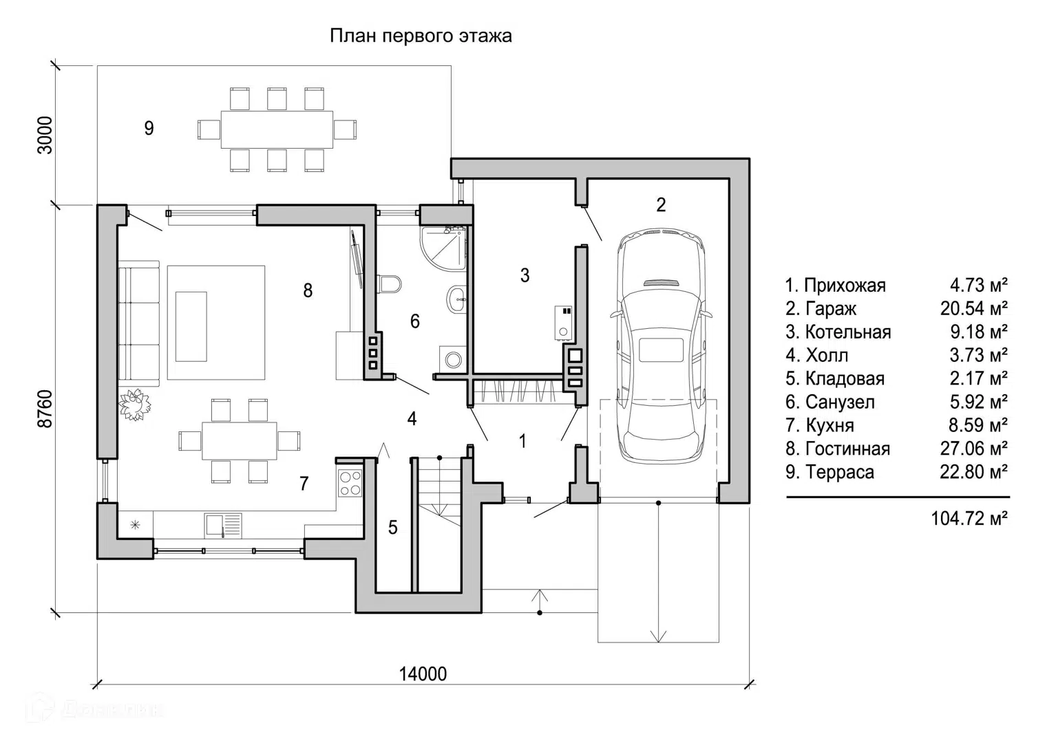 Планировка 1 этаж этажа