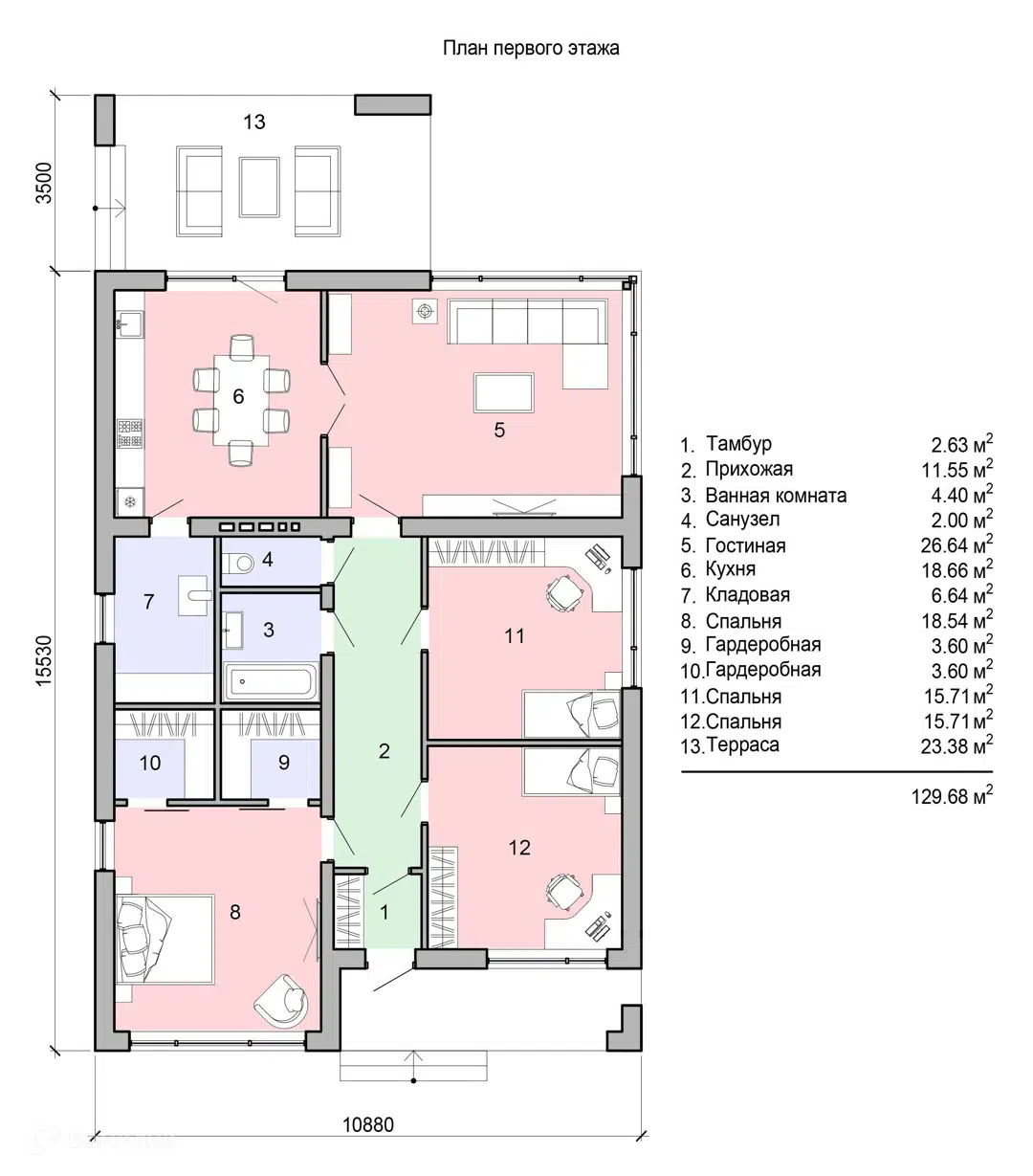 Планировка 1 этаж этажа
