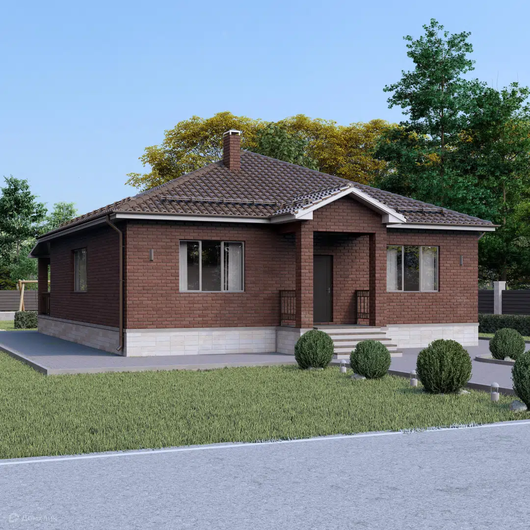 Проект дома «ПО-5» компании ООО «Питеров Групп» из материала Кирпич площадью 152м² под ключ за 6473210₽ в Донецке | 1 этаж, 4 спальни, 2 санузла – Домклик