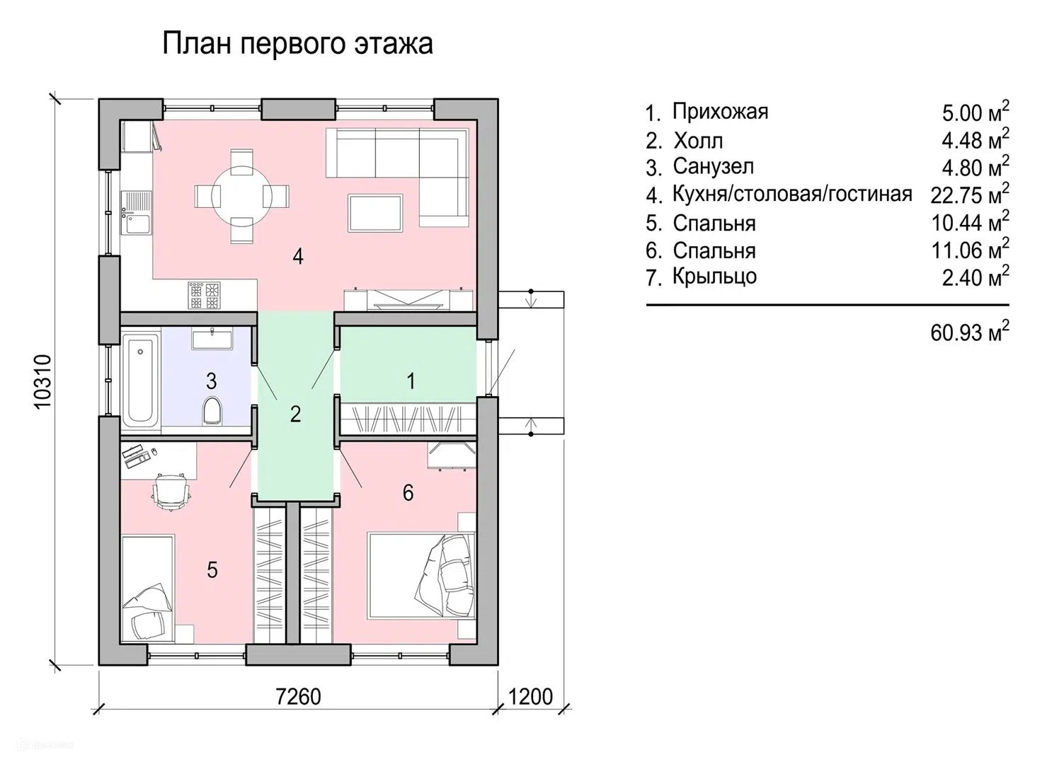 Планировка 1 этаж этажа