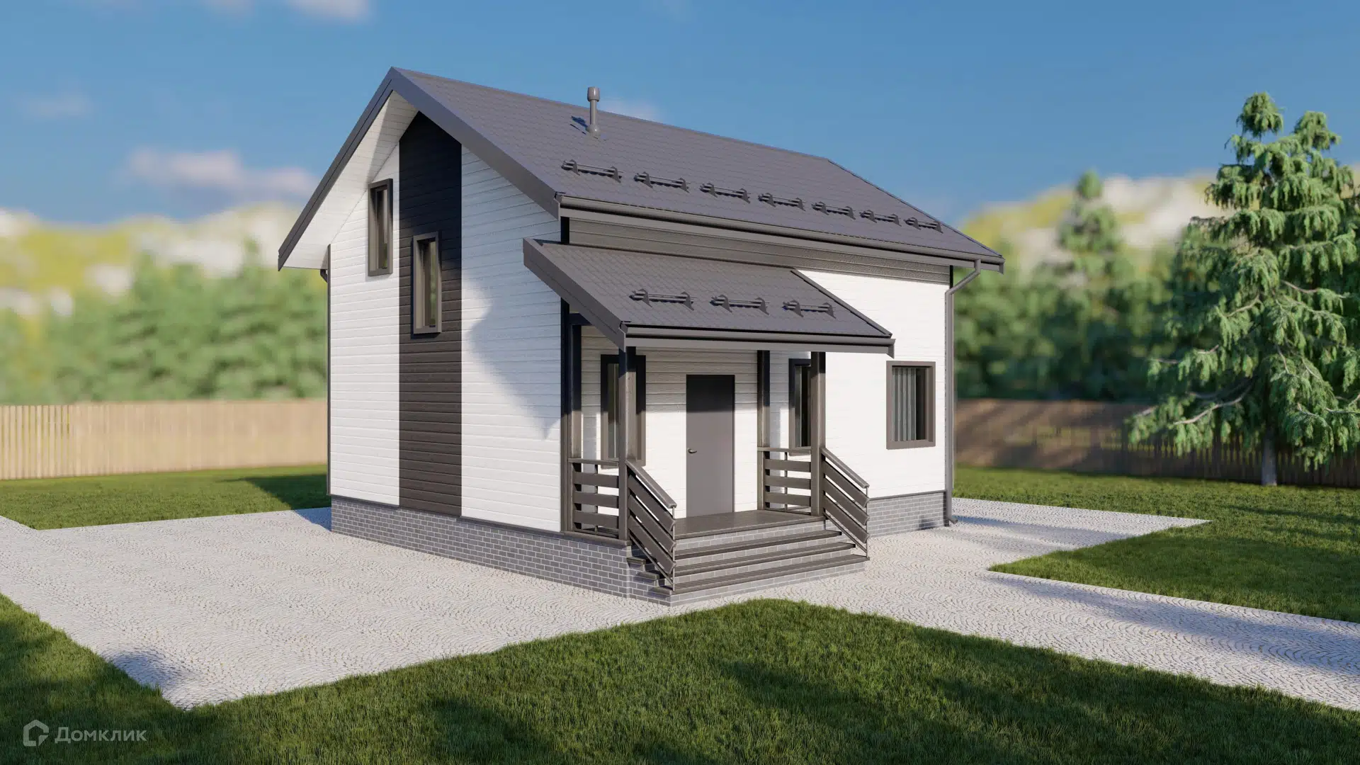 Проект дома «Эстет» компании ОСИПОВИЧ из материала SIP-панели площадью 128.46м² под ключ за 5000000₽ в Донецке | 2 этажа, 4 спальни, 2 санузла – Домклик