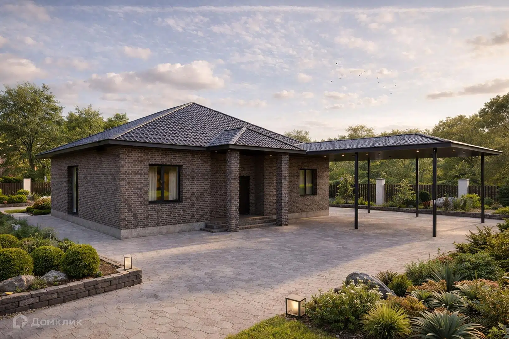 Проект дома «Проект №1» компании ИП Суренян Гарник Николаевич из материала Газобетонные блоки площадью 149.3м² под ключ за 10400000₽ в Донецке | 1 этаж, 4 спальни, 2 санузла – Домклик