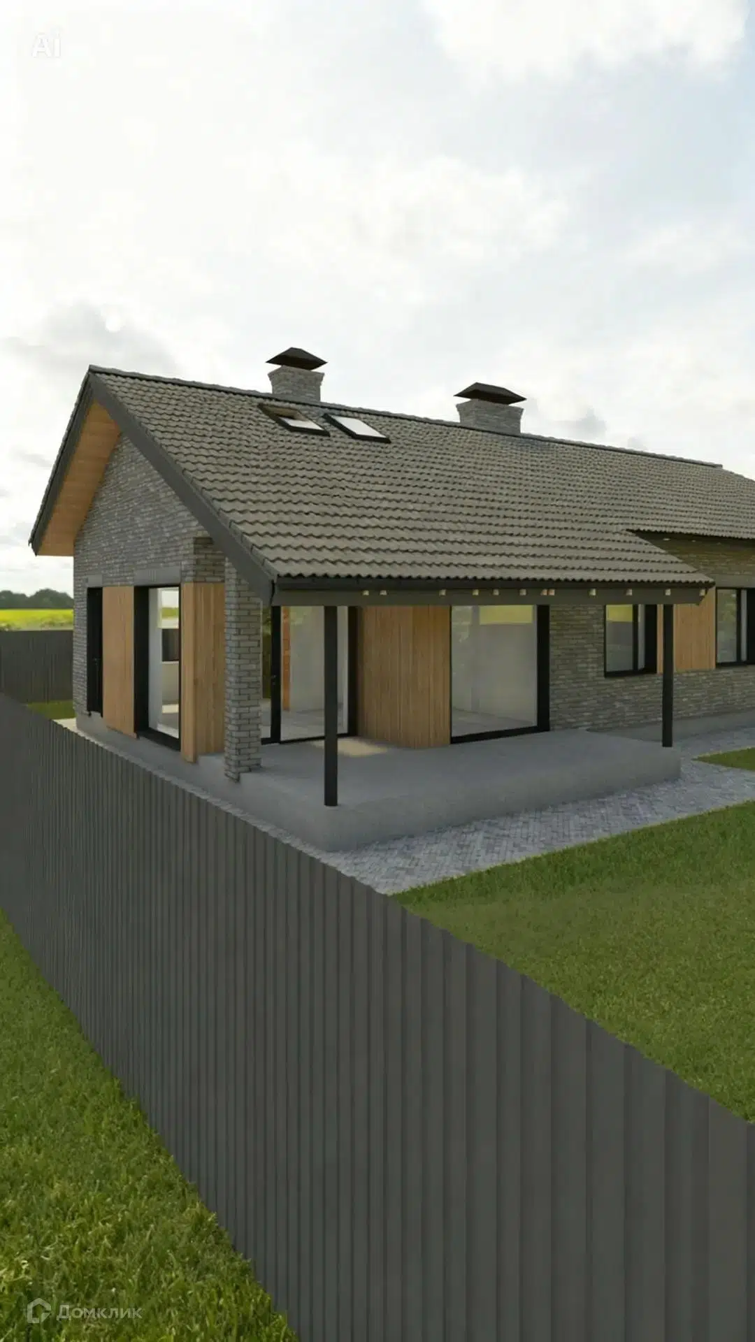 Проект дома «Дворянский (С8)» компании ДомСтрой из материала Кирпич площадью 145.1м² под ключ за 7980500₽ в Донецке | 1 этаж, 3 спальни, 2 санузла – Домклик