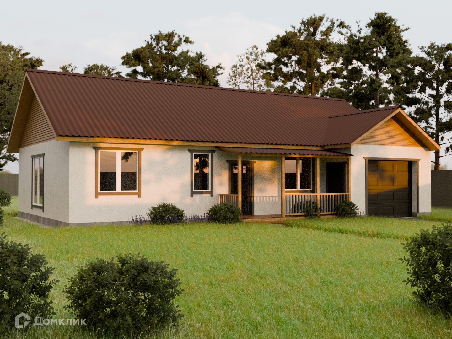 Проект дома «ДОМ № 14» компании Агентство недвижимости № 1 из материала Газобетонные блоки площадью 155.96м² под ключ за 10160000₽ в Донецке | 1 этаж, 3 спальни, 1 санузел – Домклик