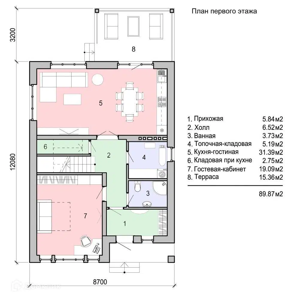 Планировка 1 этаж этажа